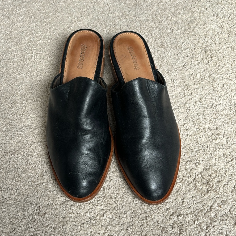 Soludos Leather Venetian Mule Size 7.5